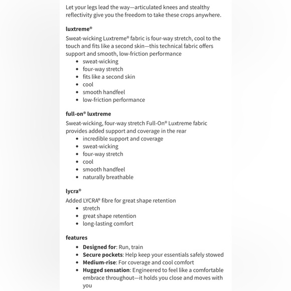 Lululemon Stop At Nothing Crop Black Sz 6 - Picture 11 of 11